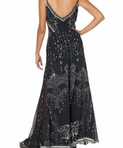 Camilla EBoutique (US) JUMPSUIT WITH SIDE PANELS AND GODET MIDNIGHT PEARL Sale Clothing