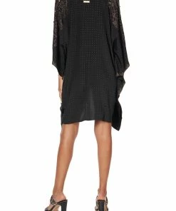 Camilla EBoutique (US) KAFTAN WITH BUTTON UP SLEEVES LUXE BLACK