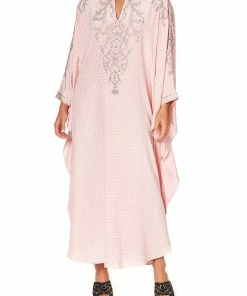 Camilla EBoutique (US) KAFTAN WITH HIGH COLLAR STAND LUXE PINK Sale Clothing