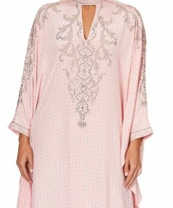 Camilla EBoutique (US) KAFTAN WITH HIGH COLLAR STAND LUXE PINK Sale Clothing