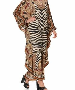 Camilla EBoutique (US) Up To 30% Off KAFTAN WITH HIGH COLLAR STAND WILD FIRE