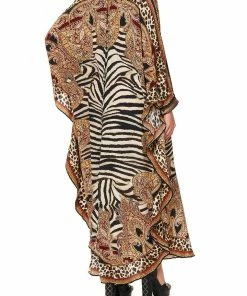 Camilla EBoutique (US) Up To 30% Off KAFTAN WITH HIGH COLLAR STAND WILD FIRE