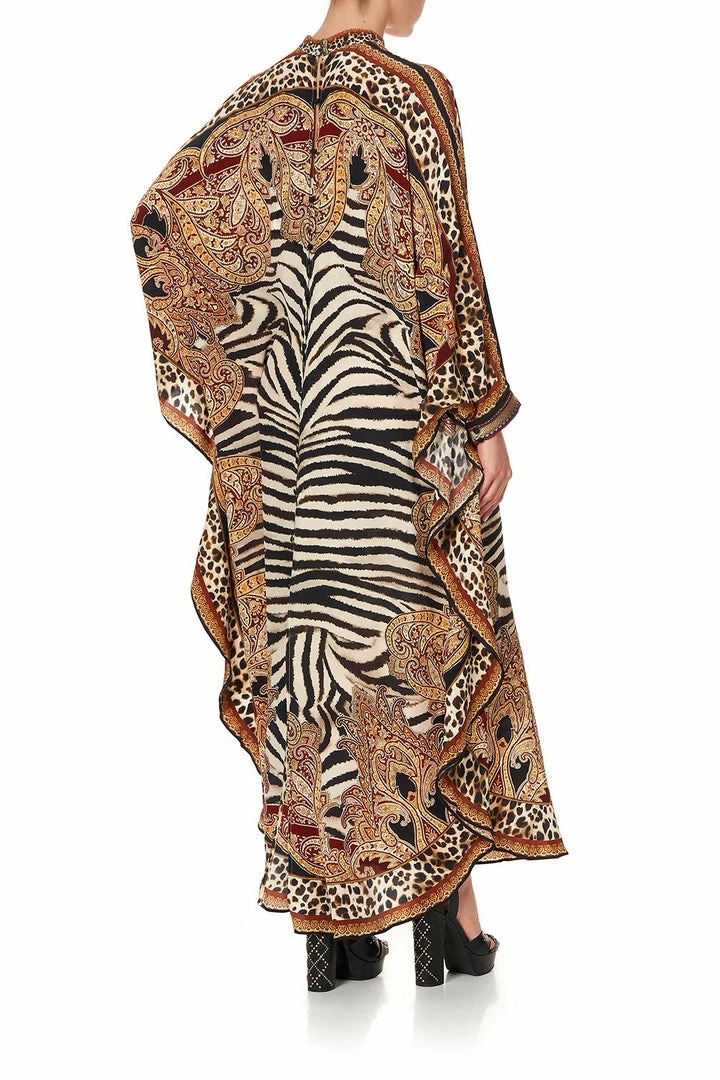 Camilla EBoutique (US) Up To 30% Off KAFTAN WITH HIGH COLLAR STAND WILD FIRE