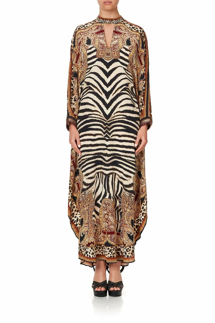Camilla EBoutique (US) Up To 30% Off KAFTAN WITH HIGH COLLAR STAND WILD FIRE