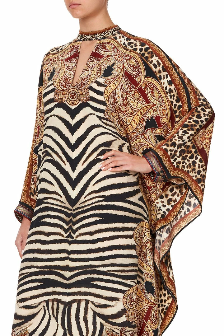 Camilla EBoutique (US) Up To 30% Off KAFTAN WITH HIGH COLLAR STAND WILD FIRE