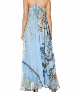 Camilla EBoutique (US) KEYHOLE NECK LONG DRESS FAIRY FOUNTAIN
