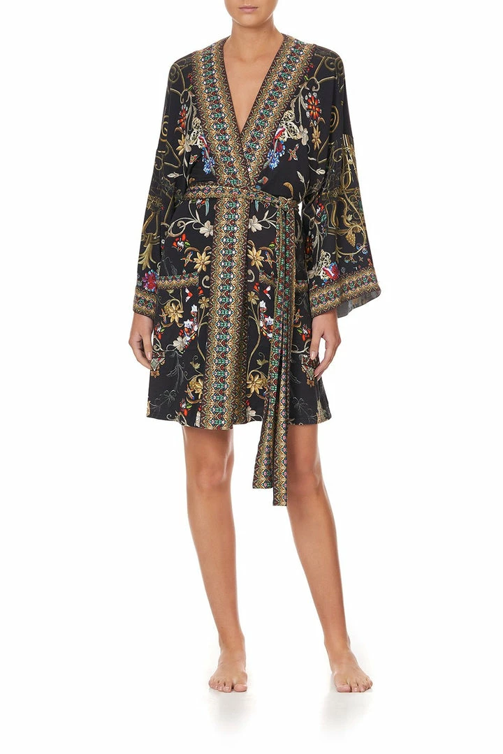 Camilla EBoutique (US) Sale Activewear & Loungewear LOUNGE KIMONO WITH TIE BELT DANCING IN THE DARK