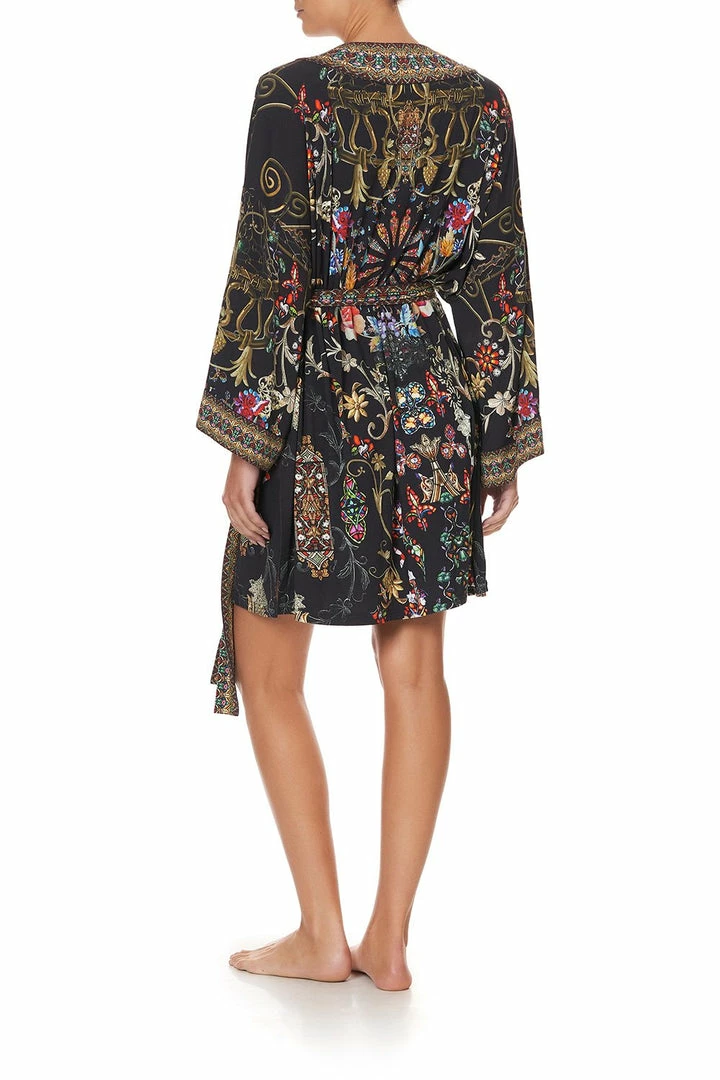 Camilla EBoutique (US) Sale Activewear & Loungewear LOUNGE KIMONO WITH TIE BELT DANCING IN THE DARK