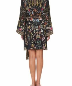 Camilla EBoutique (US) Sale Activewear & Loungewear LOUNGE KIMONO WITH TIE BELT DANCING IN THE DARK