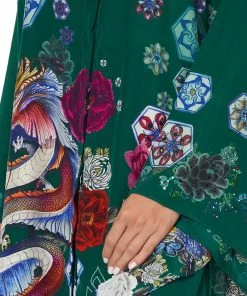 Camilla EBoutique (US) Up To 50% Off KIMONO SLEEVE BLOUSE EMERALD'S ORBIT