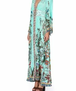 Camilla EBoutique (US) Up To 30% Off KIMONO SLEEVE DRESS WITH SHIRRING DETAIL MILLAS BACKYARD