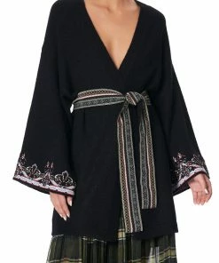 Camilla EBoutique (US) KIMONO SLEEVE WRAP KNIT BOTANICAL CHRONICLES