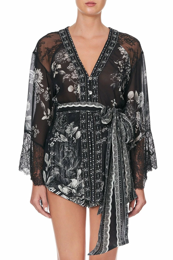 Camilla EBoutique (US) KIMONO WITH SHOULDER INSERTS MOONSHINE BLOOM Up To 40% Off