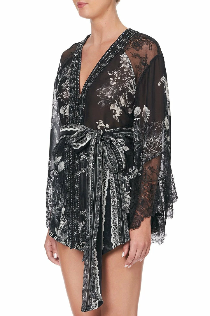 Camilla EBoutique (US) KIMONO WITH SHOULDER INSERTS MOONSHINE BLOOM Up To 40% Off