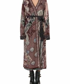 Camilla EBoutique (US) Up To 40% Off KNIT COAT WITH WOVEN DETAIL TALE OF THE FIRE BIRD