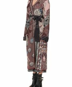 Camilla EBoutique (US) Up To 40% Off KNIT COAT WITH WOVEN DETAIL TALE OF THE FIRE BIRD