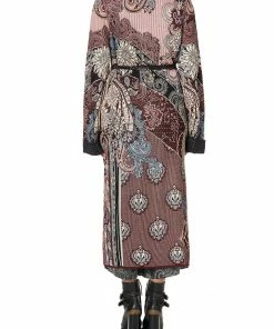 Camilla EBoutique (US) Up To 40% Off KNIT COAT WITH WOVEN DETAIL TALE OF THE FIRE BIRD