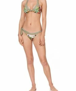 Camilla EBoutique (US) KNOT FRONT HALTER TOP FAIR VERONA