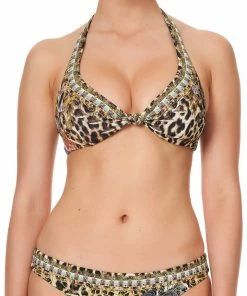 Camilla EBoutique (US) KNOT FRONT HALTER TOP NOMADIC NYMPH Up To 50% Off