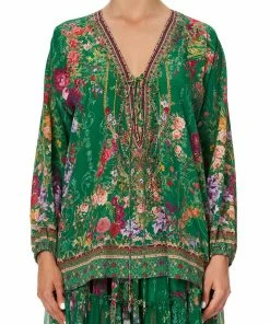 Camilla EBoutique (US) LACE UP BLOUSE DIARIES FROM A VILLA Up To 30% Off