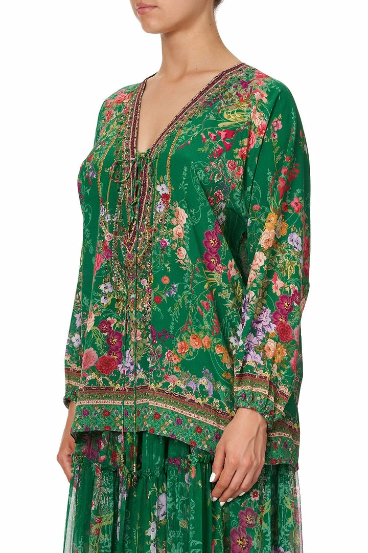 Camilla EBoutique (US) LACE UP BLOUSE DIARIES FROM A VILLA Up To 30% Off