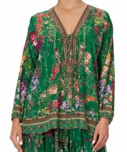 Camilla EBoutique (US) LACE UP BLOUSE DIARIES FROM A VILLA Up To 30% Off