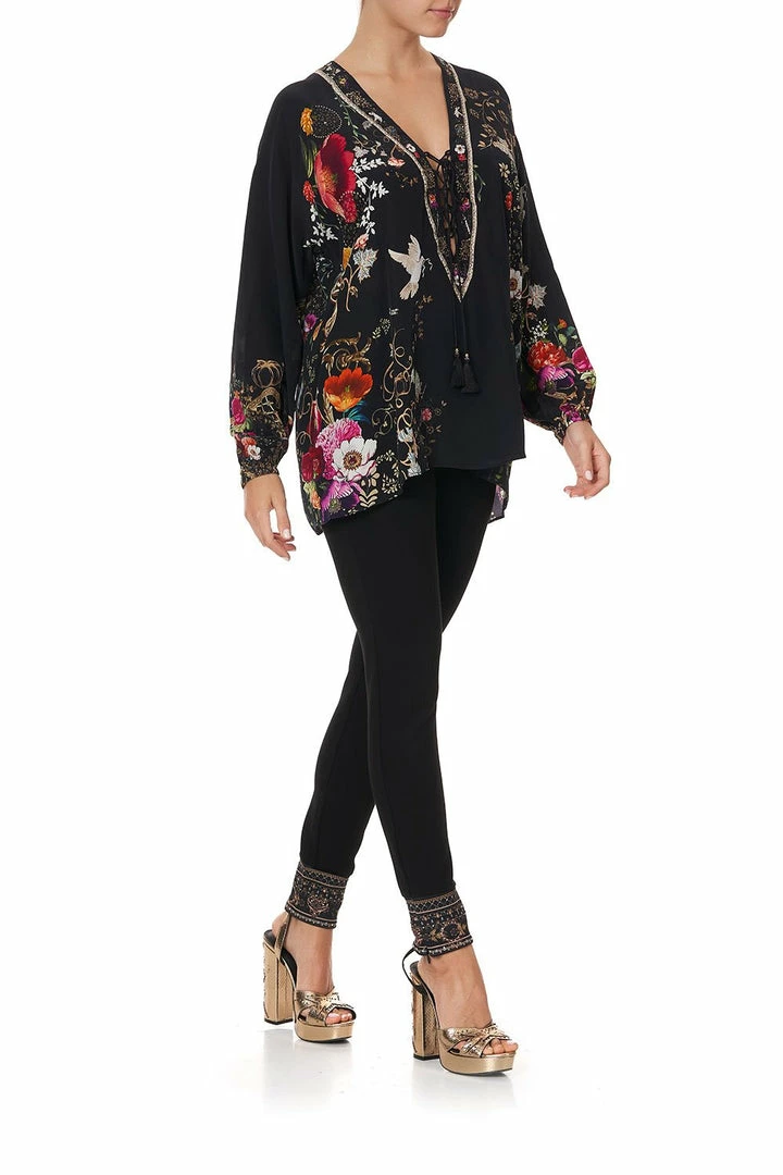 Camilla EBoutique (US) Up To 30% Off LACE UP BLOUSE MIRROR MIRROR
