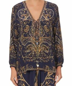 Camilla EBoutique (US) Up To 40% Off LACE UP BLOUSE SEVEN DAY WEEKEND