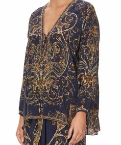 Camilla EBoutique (US) Up To 40% Off LACE UP BLOUSE SEVEN DAY WEEKEND