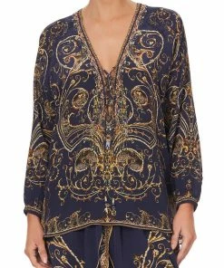 Camilla EBoutique (US) Up To 40% Off LACE UP BLOUSE SEVEN DAY WEEKEND