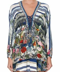 Camilla EBoutique (US) LACE UP BLOUSE SOLIS HEART Up To 30% Off