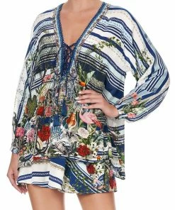 Camilla EBoutique (US) LACE UP BLOUSE SOLIS HEART Up To 30% Off