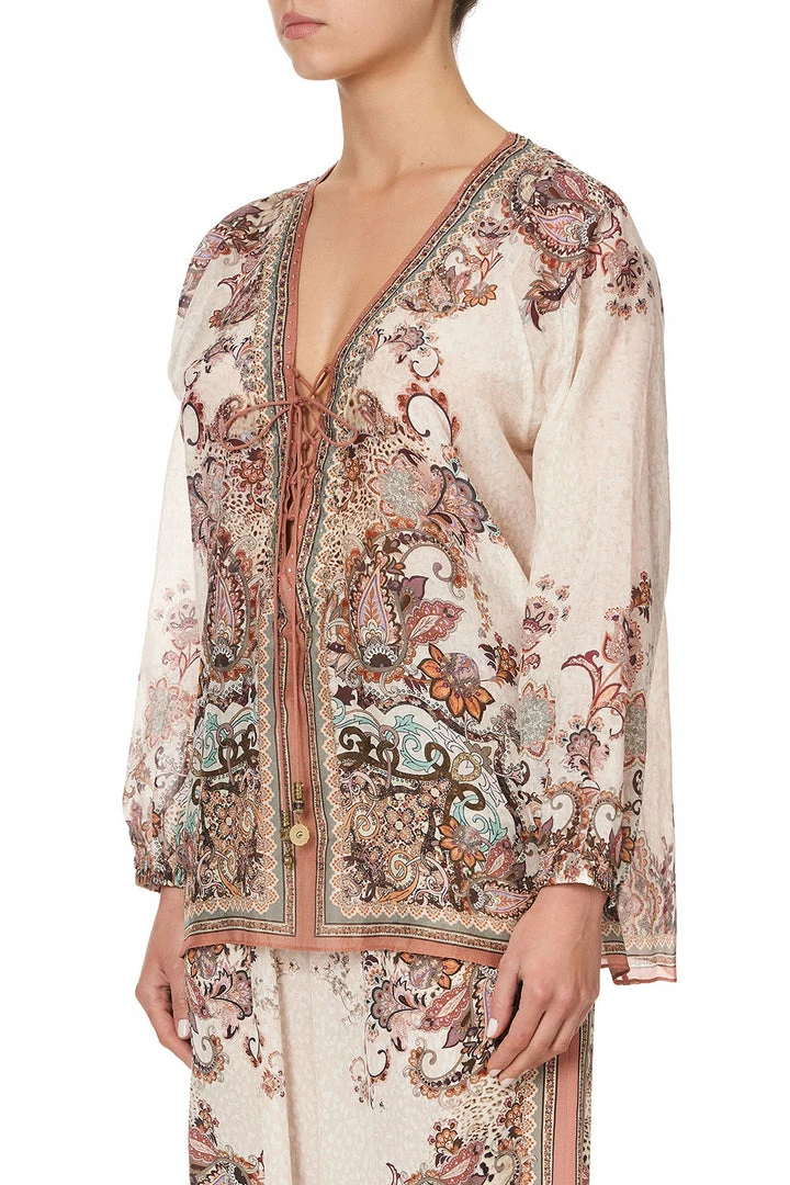 Camilla EBoutique (US) LACE UP BLOUSE TALES OF TALITHA Up To 40% Off