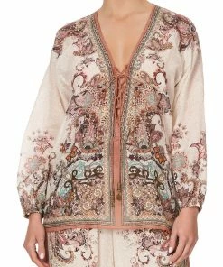 Camilla EBoutique (US) LACE UP BLOUSE TALES OF TALITHA Up To 40% Off