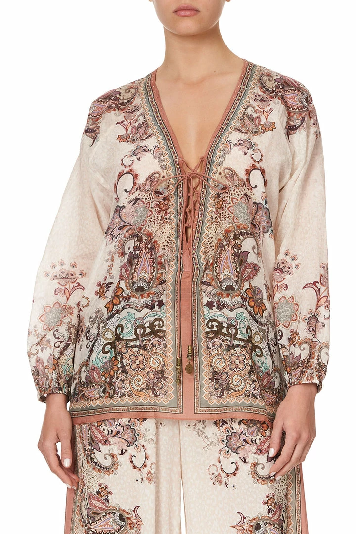 Camilla EBoutique (US) LACE UP BLOUSE TALES OF TALITHA Up To 40% Off