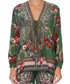 Camilla EBoutique (US) LACE UP BLOUSE TALES OF TIME Up To 30% Off