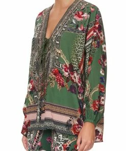 Camilla EBoutique (US) LACE UP BLOUSE TALES OF TIME Up To 30% Off