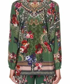 Camilla EBoutique (US) LACE UP BLOUSE TALES OF TIME Up To 30% Off