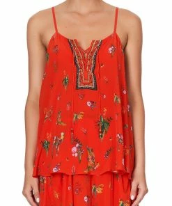 Camilla EBoutique (US) LACE UP FRONT CAMI CINEMA PARADISO Up To 50% Off
