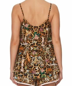 Camilla EBoutique (US) LACE UP FRONT CAMI FAUNA ELECTRO Up To 40% Off