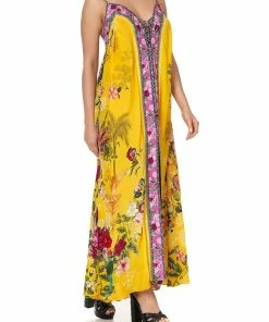 Camilla EBoutique (US) LACE UP FRONT DRESS SAFFRON MOON
