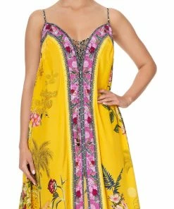 Camilla EBoutique (US) LACE UP FRONT DRESS SAFFRON MOON
