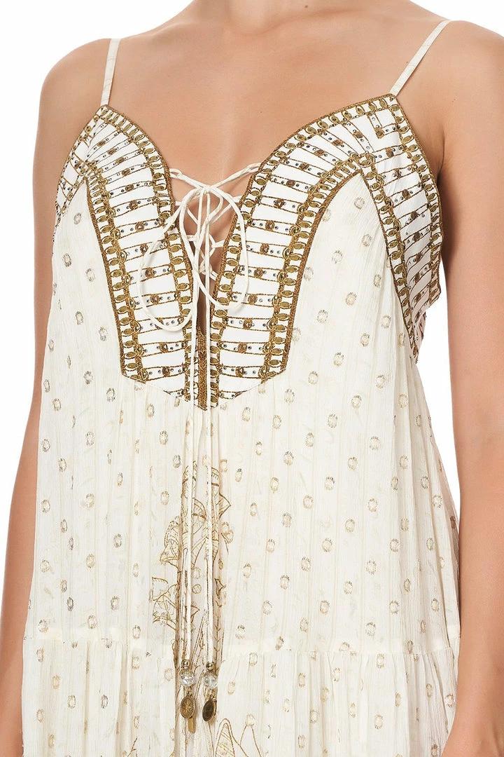 Camilla EBoutique (US) LACE UP FRONT PANEL DRESS THE QUEENS CHAMBER Up To 30% Off