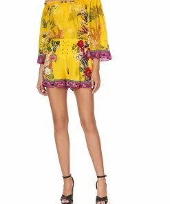 Camilla EBoutique (US) Up To 30% Off LACE UP FRONT SHORTS SAFFRON MOON