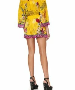 Camilla EBoutique (US) Up To 30% Off LACE UP FRONT SHORTS SAFFRON MOON
