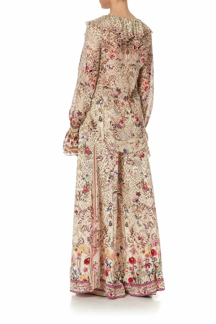 Camilla EBoutique (US) LACE UP RUFFLE BLOUSE DRIFTING DREAMER Up To 50% Off