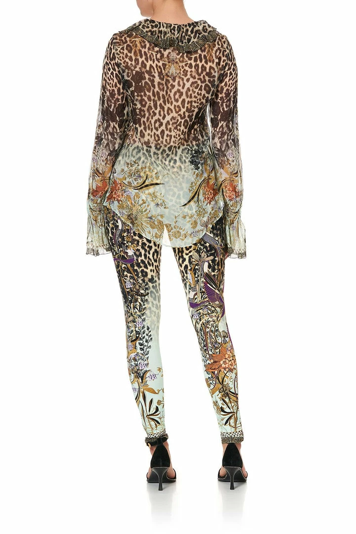 Camilla EBoutique (US) Up To 50% Off LACE UP RUFFLE BLOUSE NOMADIC NYMPH