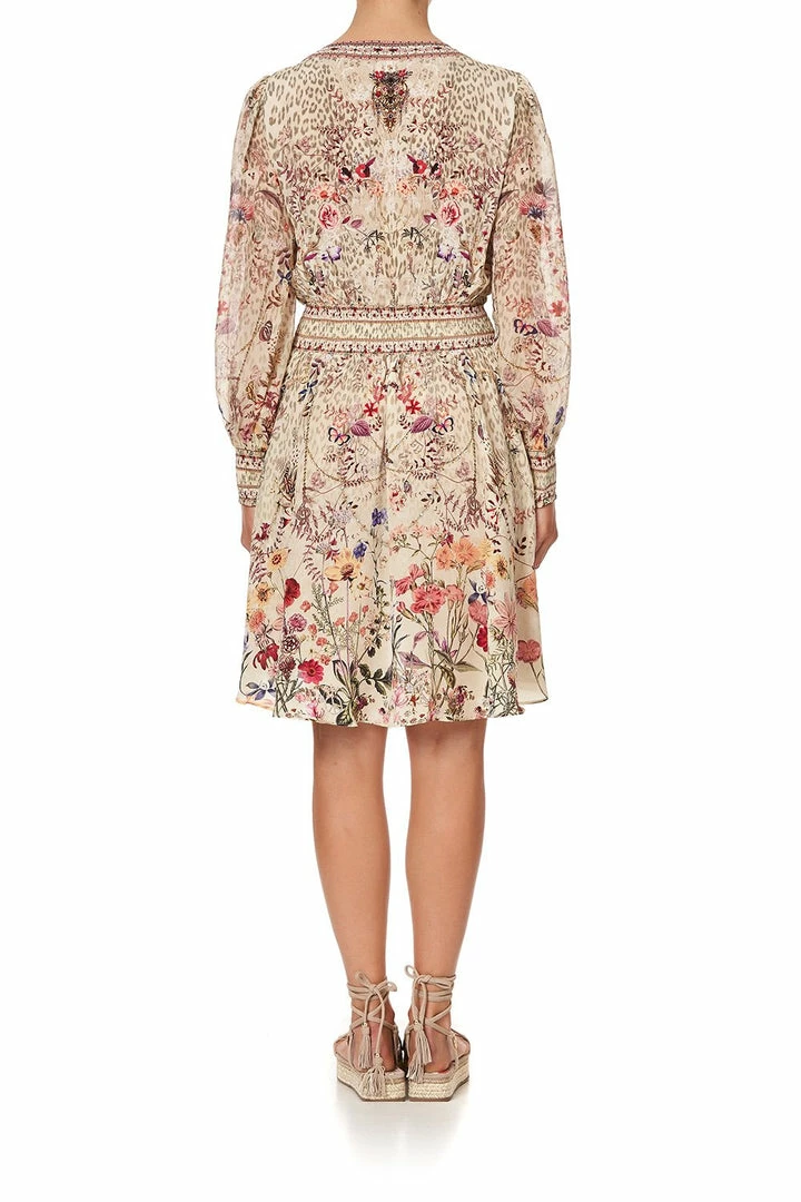 Camilla EBoutique (US) LACE UP SHIRRED WAIST DRESS DRIFTING DREAMER Up To 30% Off