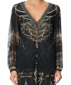 Camilla EBoutique (US) LACE UP SIDE BLOUSE UNDER A FULL MOON