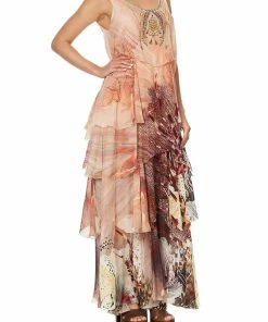 Camilla EBoutique (US) Up To 30% Off LAYERED FRILL LONG DRESS COASTAL TREASURE
